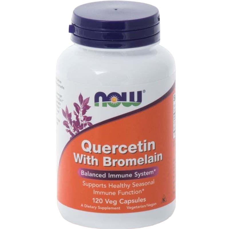 Ειδικό Συμπλήρωμα Διατροφής Now Quercetin with Bromelain - 120 κάψουλες