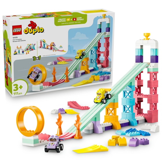 LEGO® DUPLO® Town 3 σε 1 Δημιουργικές Ράμπες με Οχήματα (10478) image 6