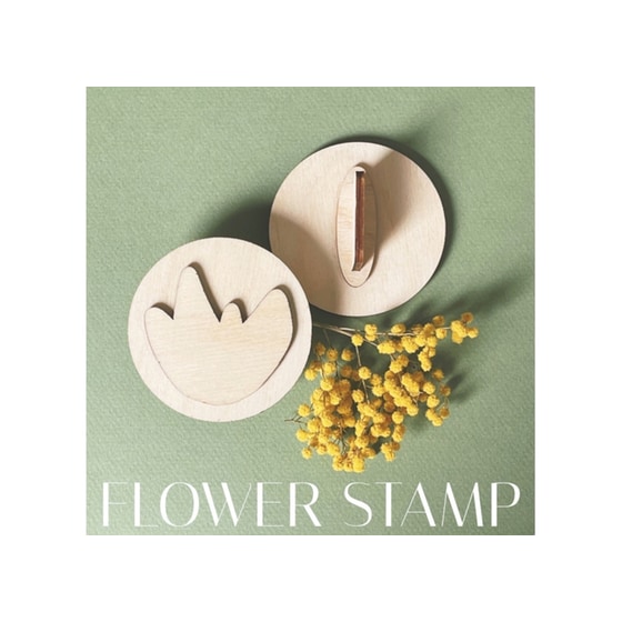 Σφραγίδα Ξύλινη Λουλούδι (1 Τεμάχιο) image 2