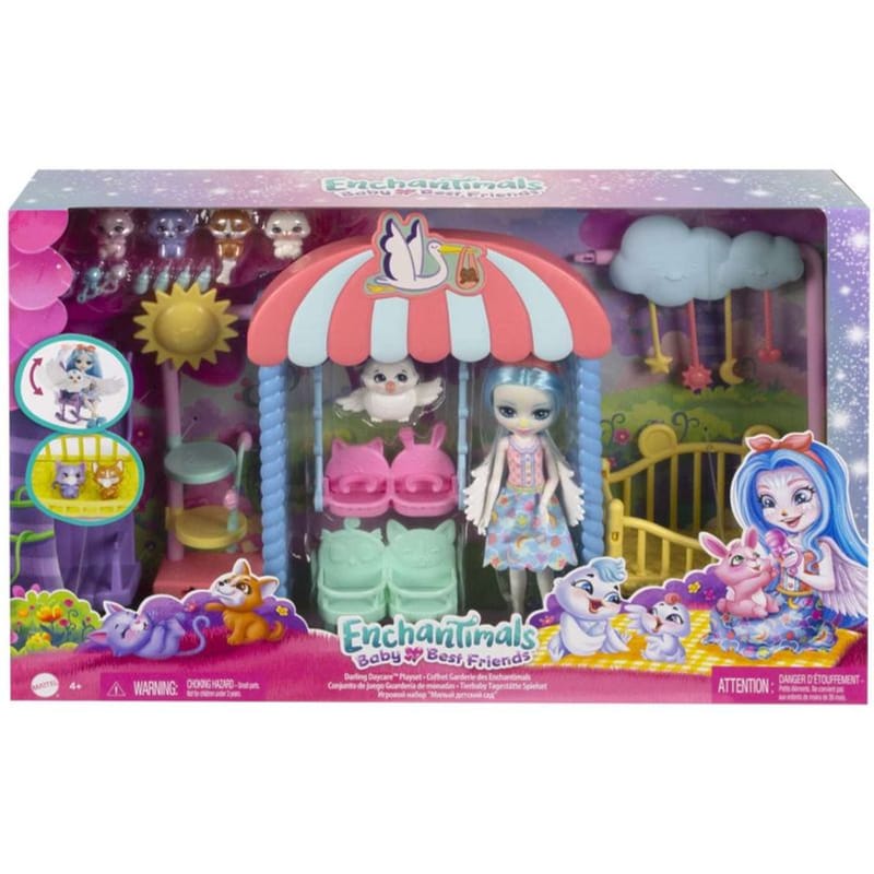 MATTEL Κούκλα Mattel Enchantimals Baby BFFS - Παιδικός Σταθμός (HLH23)