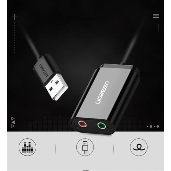 Κάρτα ήχου Ugreen US205 USB 2.0 15cm image 5