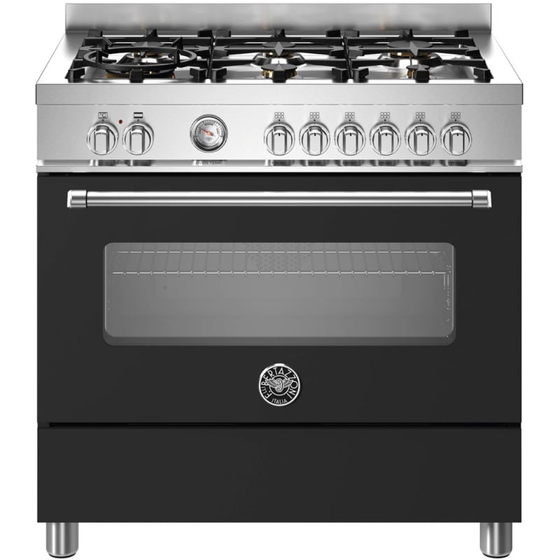BERTAZZONI MAS96L1ENET 86 Lt Μαύρο Μεικτή Κουζίνα Αερίου