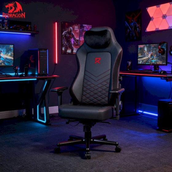 Καρέκλα Gaming Redragon C615 από Δερματίνη Μαύρη image 3