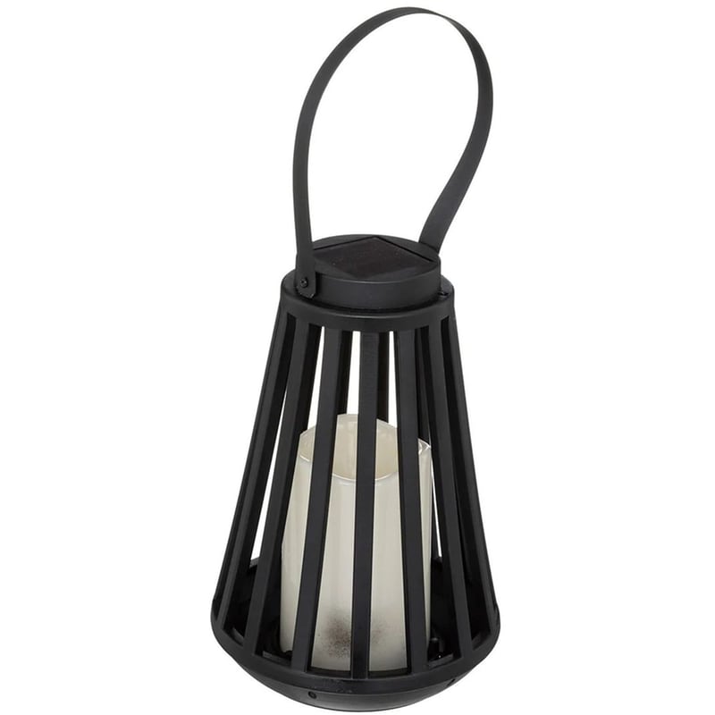 SPITISHOP Ηλιακό Φανάρι Spitishop A-s Brit 190600 Πλαστικό Φ14.5x21.5 cm - Μαύρο