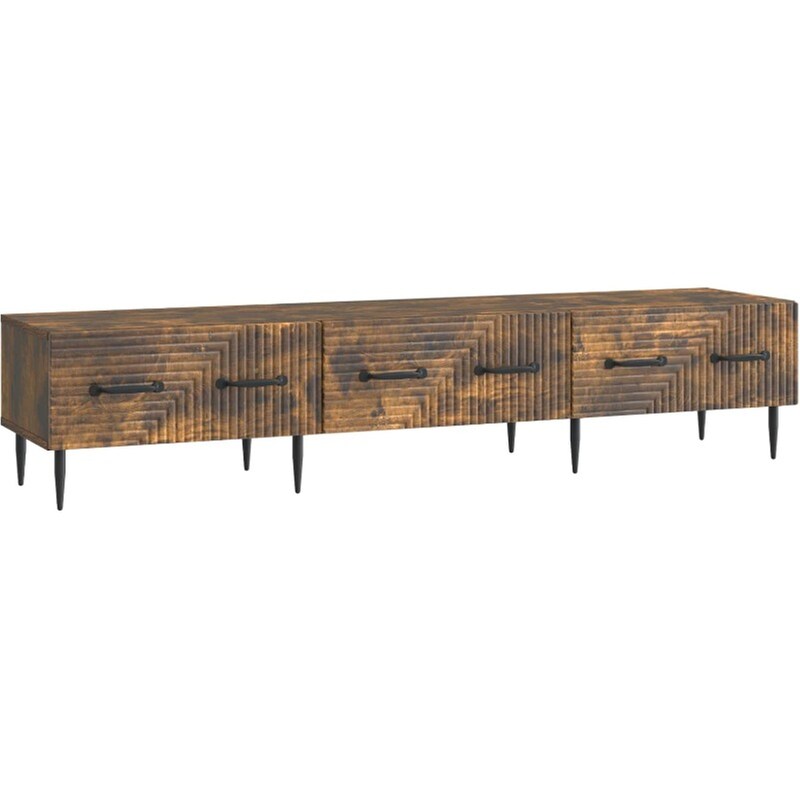 Έπιπλο Τηλεόρασης VidaXL με Συρτάρι 147x34.5x30 cm - Καπνισμένο Ξύλο Δρυός