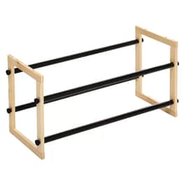 Παπουτσοθήκη Επεκτεινόμενη Spitishop 60-114x20x30 cm - Μαύρη/Μπεζ