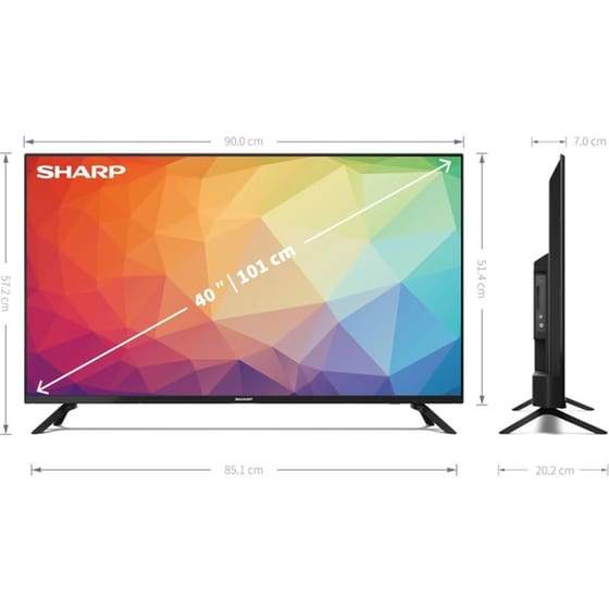 Τηλεόραση Sharp LED 40'' Full HD Android 40FG2EL image 2