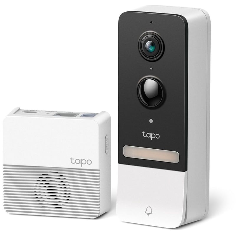 TP-LINK Κουδούνι Πόρτας TP-Link Tapo D230S1 Smart Doorbell με Κάμερα - Λευκό/Μαύρο