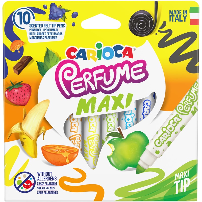 CARIOCA Μαρκαδόροι Αρωματικοί Carioca Perfume Maxi Σετ 10 Χρώματα