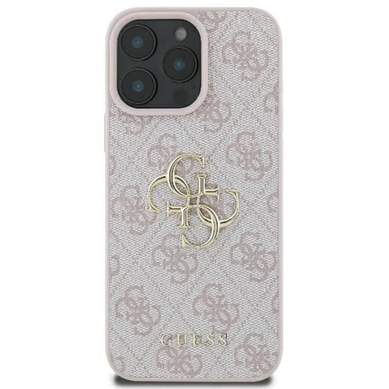 Θήκη Apple iPhone 16 Pro Max Guess 4g Big Logo Back Cover - Ροζ image 4