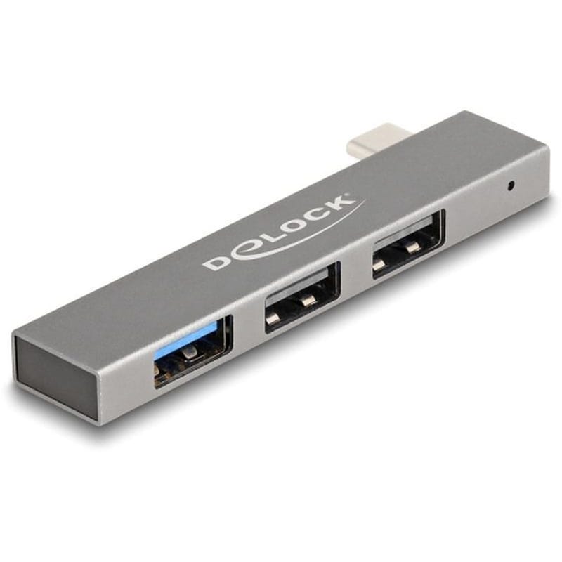 DELOCK Delock Usb Hub 64274, 3x Θυρών, 10gbps, Usb-c Σύνδεση, Γκρι