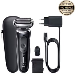 BRAUN 71-N1000s SERIES 7 Ξυριστική Μηχανή Επαναφορτιζόμενη Μαύρο