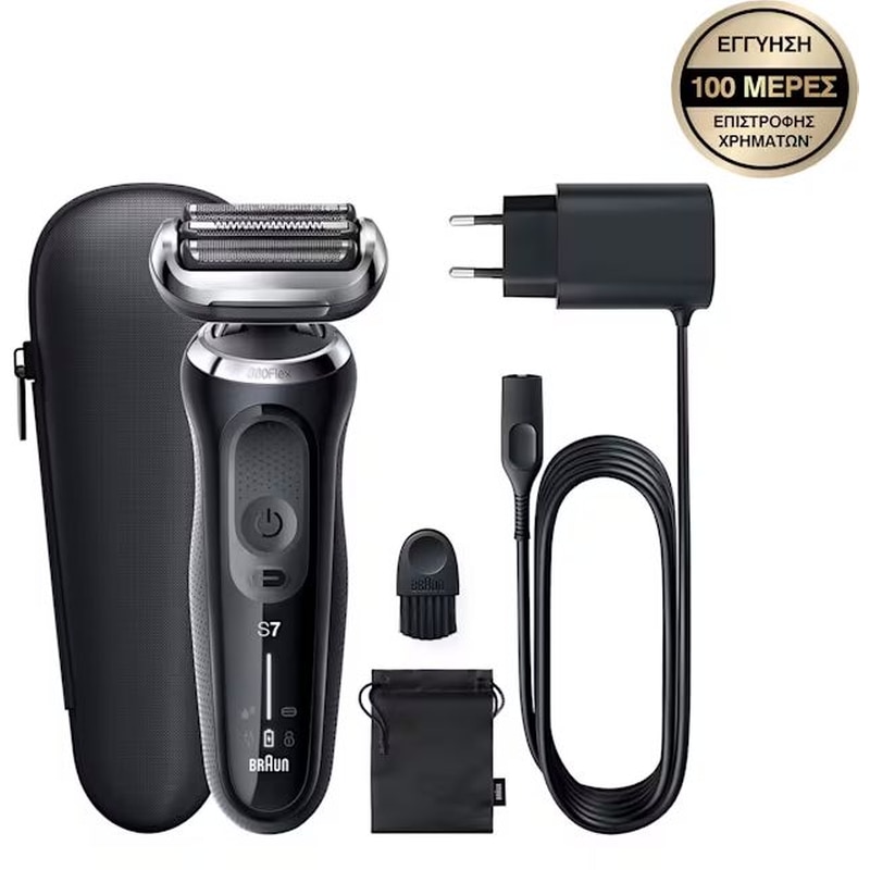 BRAUN 71-N1000s SERIES 7 Ξυριστική Μηχανή Επαναφορτιζόμενη Μαύρο