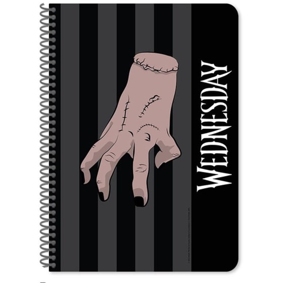 Τετραδιo Σπιράλ Διακάκης 2 Θεμάτων Wednesday 60 Φύλλων (1 Τεμάχιο) image 1