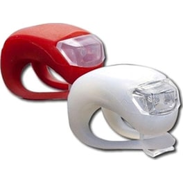 Φωτάκι Σιλικόνης Ποδηλάτου Σετ 2 Τεμαχίων Led, Hj008-2 Oem