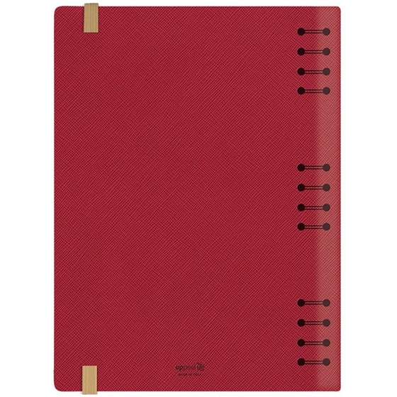 Ημερολόγιο Ημερήσιο 2025 Θεοφύλακτος 12M 17x24 cm Appeel Eco Κόκκινο image 1
