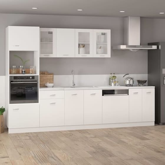 Vidaxl Πρόσοψη Πλυντηρίου Πιάτων Λευκή 59,5 X 3 X 67 Εκ. Μοριοσανίδα image 3