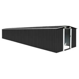 Αποθήκη Κήπου VidaXL 257x779x181 cm Γαλβανισμένο Ατσάλι - Ανθρακί