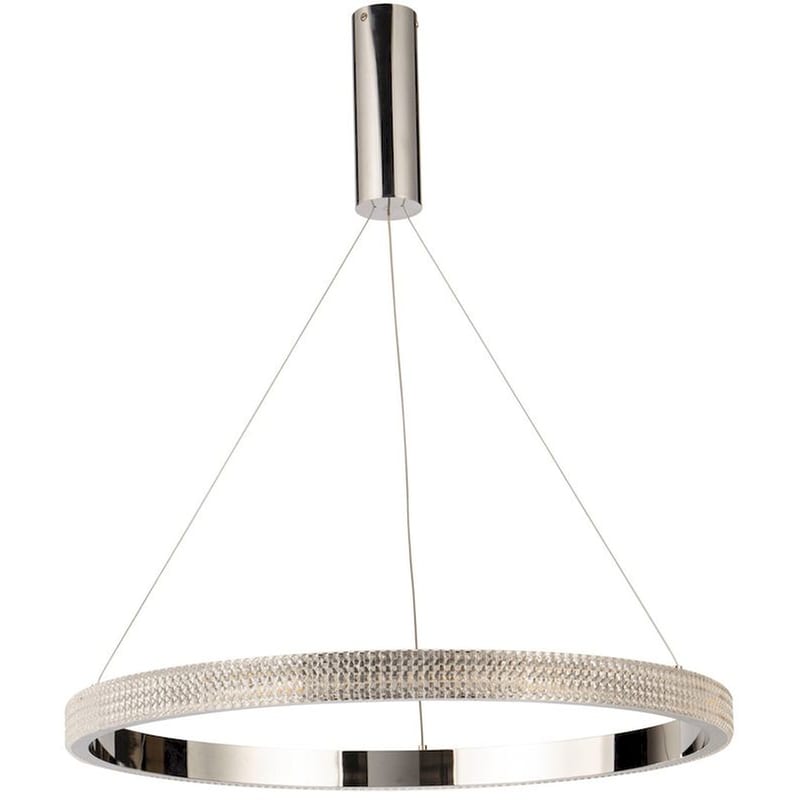 Φωτιστικό Οροφής Led Dimmable Homelighting Amarylis 77-8163 από Αλουμίνιο - Ασημί