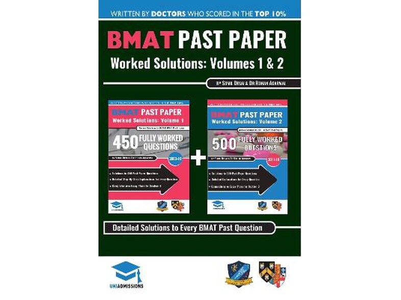 BMAT Past Paper Worked Solutions: 2003 - 2017, Fully worked answers to 900+ Questions, Detailed Essay Plans, BioMedical Admissions Test Book 1221470