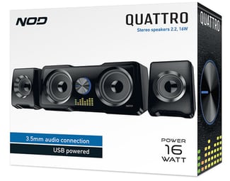 Ηχεία 2.2 Nod Quattro 16W - Μαύρο image 3