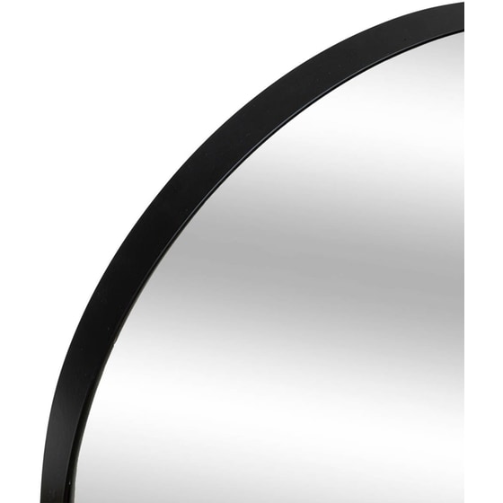 Διακοσμητικός Καθρέφτης Τοίχου Spitishop 40x2.5x112 cm - Μαύρο image 1