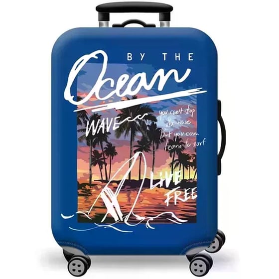 Κάλυμμα Βαλίτσας Amber Small Ocean Waves image 0