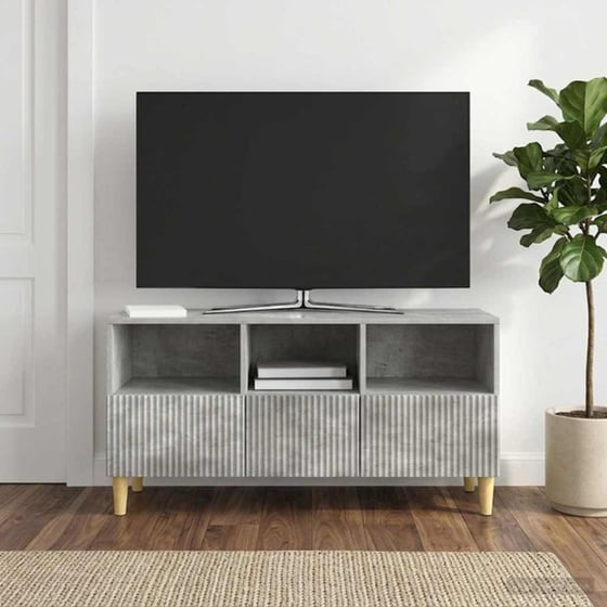 Έπιπλο Τηλεόρασης VidaXL 102x34.5x50 cm - Γκρι Σκυροδέματος image 1