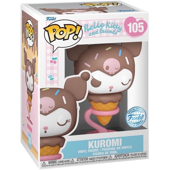 Funko Pop! Sanrio: Hello Kitty And Friends - Kuromi Ice Cream Cone (Special Edition) #105 Vinyl Figure image 1
