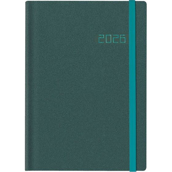 Ημερολόγιο Ημερήσιο 2026 Θεοφύλακτος 12M Winner Metal Πετρόλ image 0