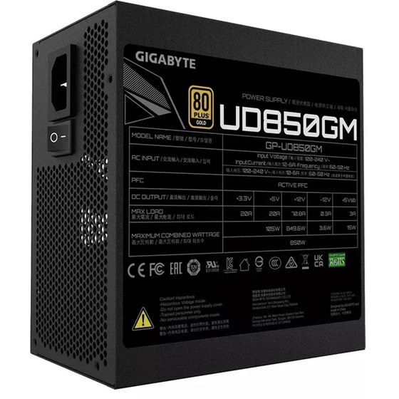 Τροφοδοτικό Υπολογιστή Gigabyte Ultra Durable 850w 80 Plus Gold image 3