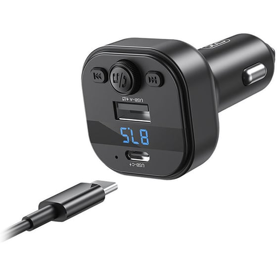 FM Transmitter XO BCC18 - Μαύρο image 1