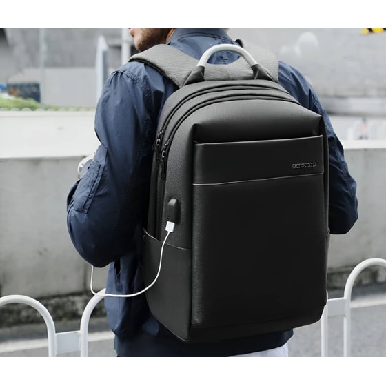 Τσάντα Laptop Arctic Hunter B00218L 15.6" Αδιάβροχη - Μαύρο image 6