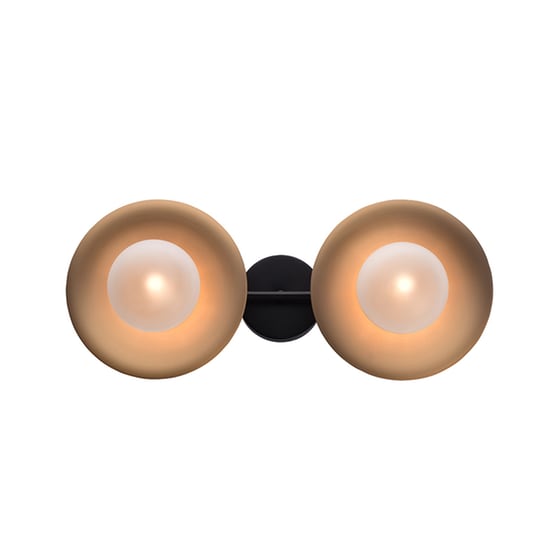 Απλίκα Τοίχου Aca Layla Hl4322w47bb Μεταλλική 47x17.5x20 cm - Χρυσή/Μαύρη image 0