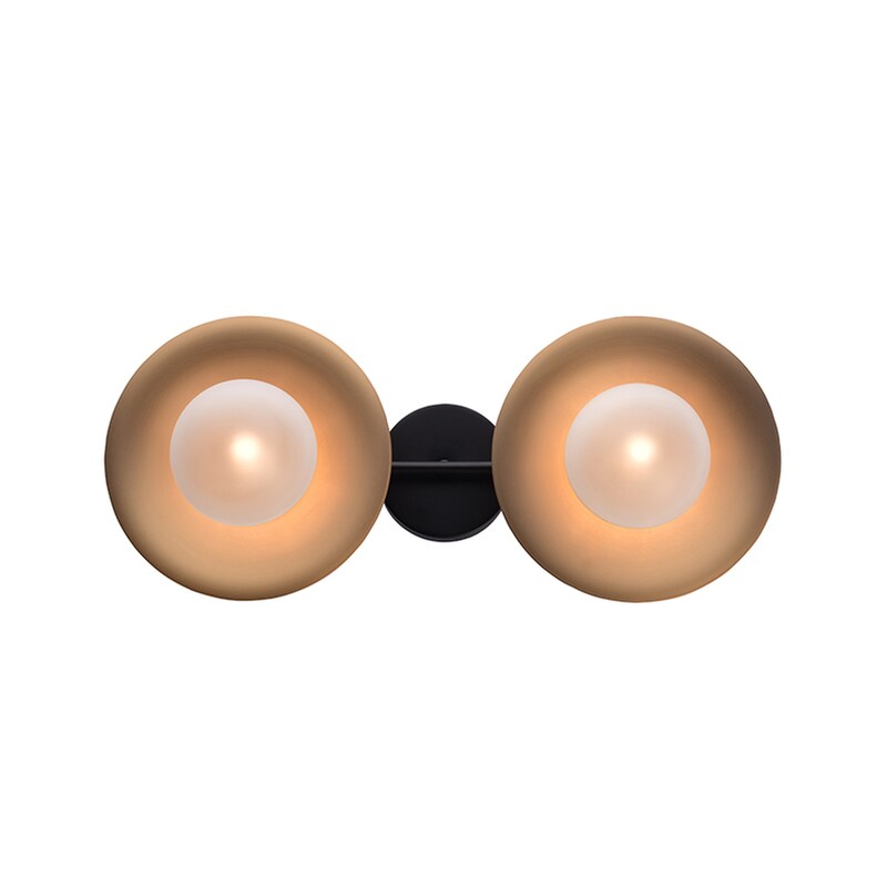 Απλίκα Τοίχου Aca Layla Hl4322w47bb Μεταλλική 47x17.5x20 cm - Χρυσή/Μαύρη ACA DECOR