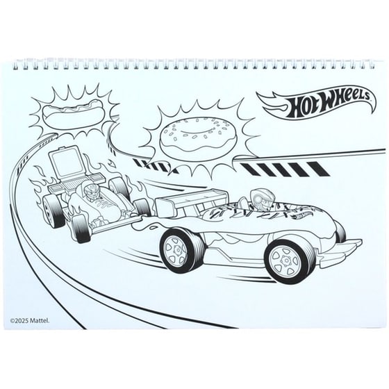 Μπλοκ Ζωγραφικής Gim A4 40Φ Hot Wheels image 4
