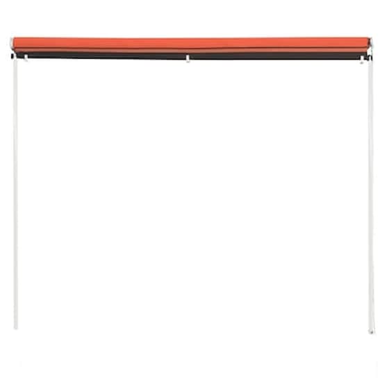 Τέντα Vidaxl Συρόμενη 200x150cm - Πορτοκαλί/Καφέ image 4