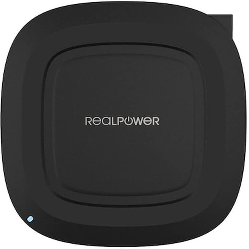 REALPOWER Ασύρματος Φορτιστής Realpower Freecharger-10 Qi 10W MicroUsb - Black