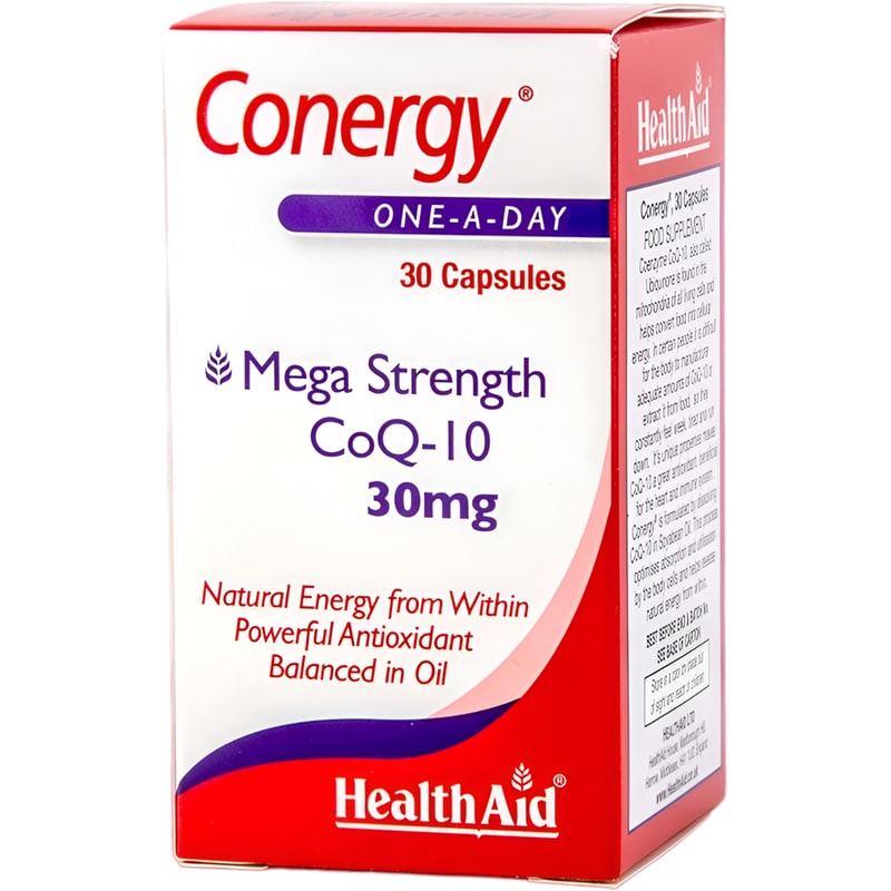 Ένζυμο Health Aid Conergy Mega Strength CoQ10 30mg - 30 κάψουλες