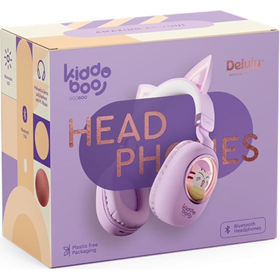 Kiddoboo Delulu Ασύρματα Ακουστικά Κεφαλής - Μωβ image 2
