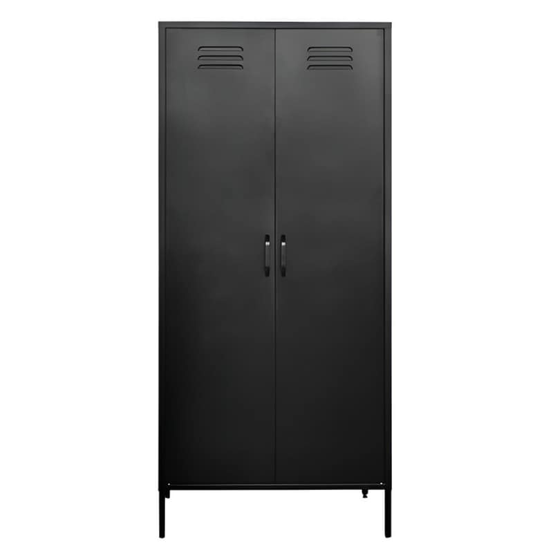 NEXTDECO Ντουλάπα Nextdeco Δίφυλλη Μεταλλική 76x50x170 cm - Μαύρη