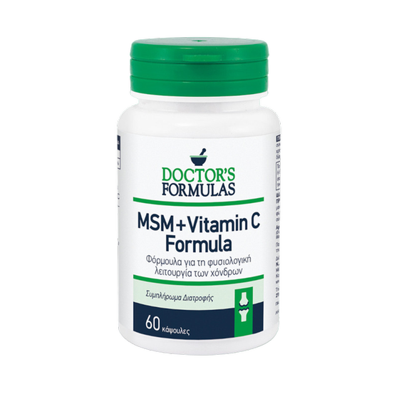 Ειδικό Συμπλήρωμα Doctor's Formulas Msm και Vitamin C Formula - 60 κάψουλες image 0