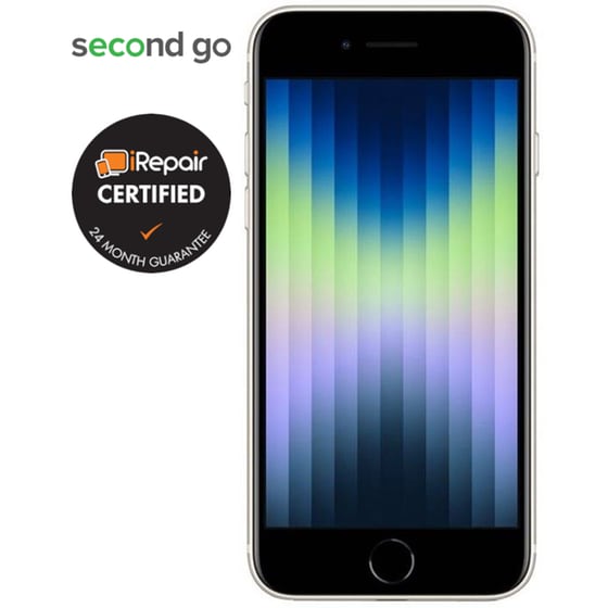 Μεταχειρισμένο Apple iPhone SE (3rd Gen) 64GB Starlight second go Certified by iRepair image 2