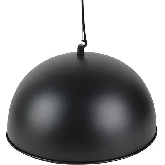 Κρεμαστό Μεταλλικό Φωτιστικό Οροφής Διαμέτρου 40cm Σε Μαύρο Χρώμα image 0