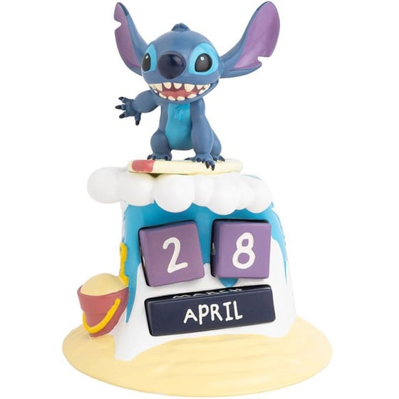 Επιτραπέζιο Διαρκές Ημερολόγιο 3D Erik Disney Lilo And Stitch Surfer image 0