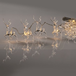 Χριστουγεννιάτικη Γιρλάντα 10 LED Aca Decor Acrylic Reindeer