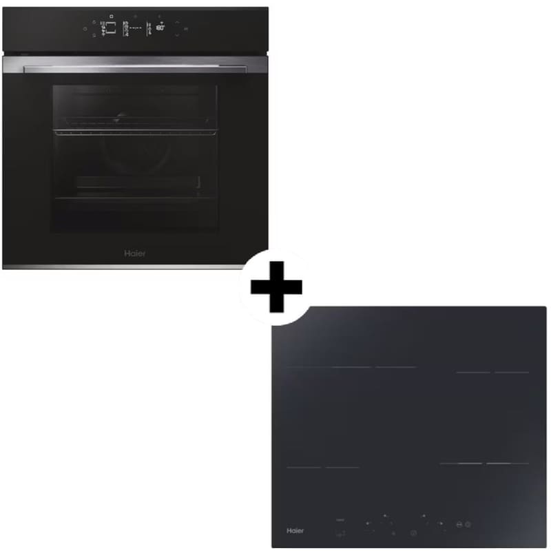 HAEIR H6ID25G3HTX HAH64EXCP 78 Lt Εντοιχιζόμενο Σετ Φούρνος και Εστία