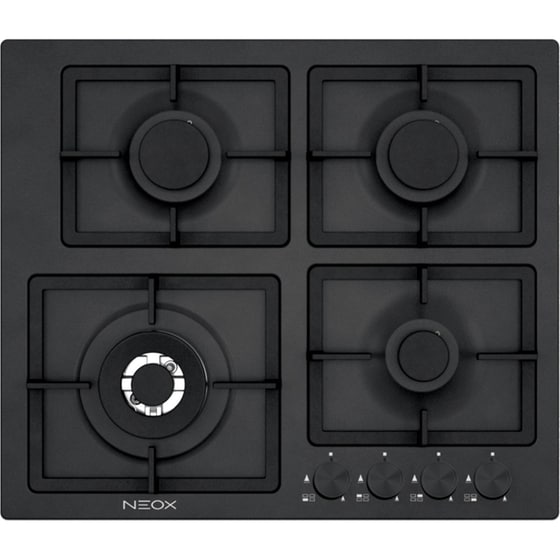 NEOX FQ604VTGLNL (GN) 59 cm Μαύρο Εστία Φυσικού Αερίου Αυτόνομη image 0