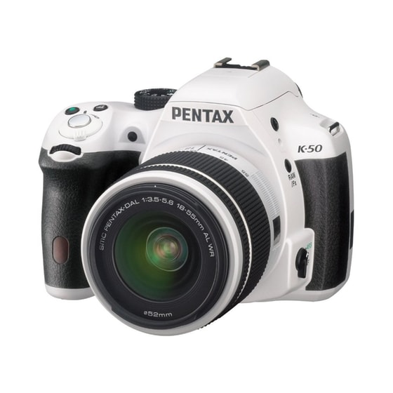 DC SLR PENTAX K-50 18-50mm WHITE image 0