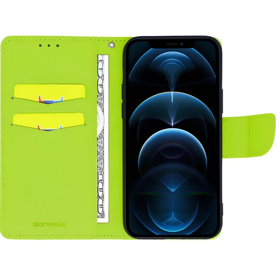 Θήκη Samsung Galaxy A54 - Sonique Trend Book - Σκούρο Μπλε/Λαχανί image 0